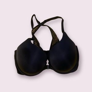 Victoria's Secret lace racerback front clasp full coverage underwire bra - 34DD